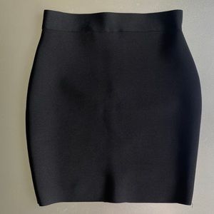 Black mini-skirt